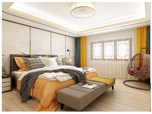 新中式风格卧室方案设计